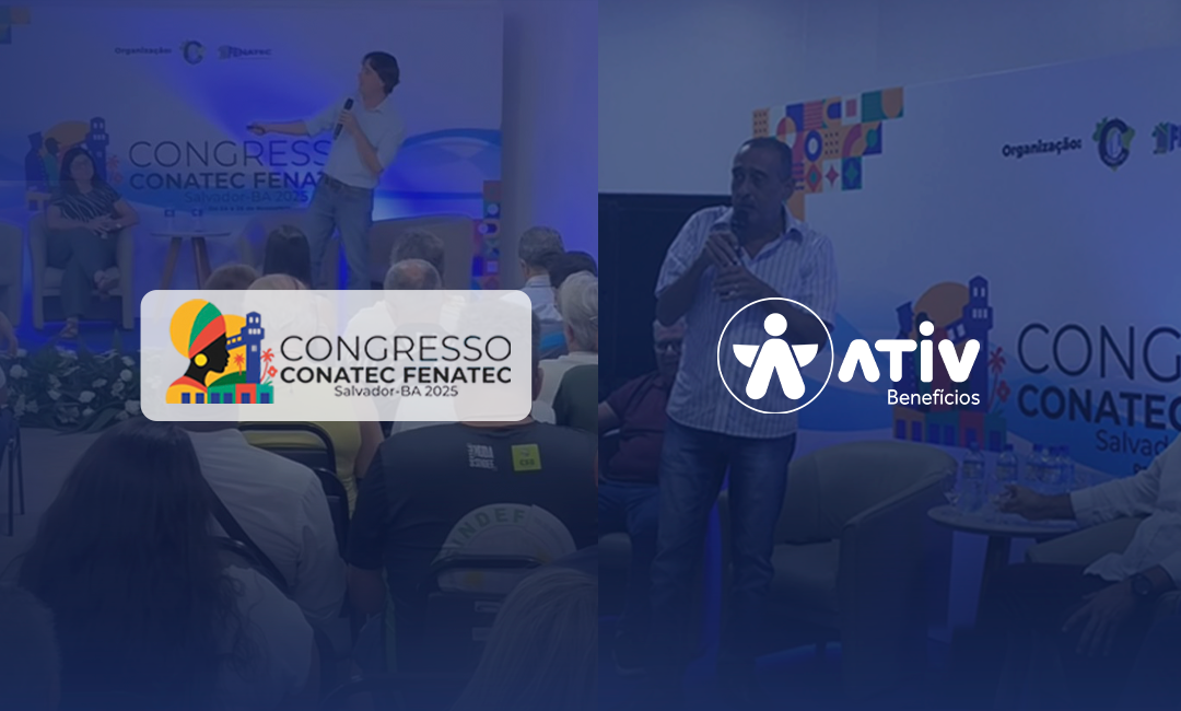 Ativ foi patrocinadora oficial do CONATEC FENATEC 2025 e reforçou seu compromisso com a saúde dos trabalhadores!